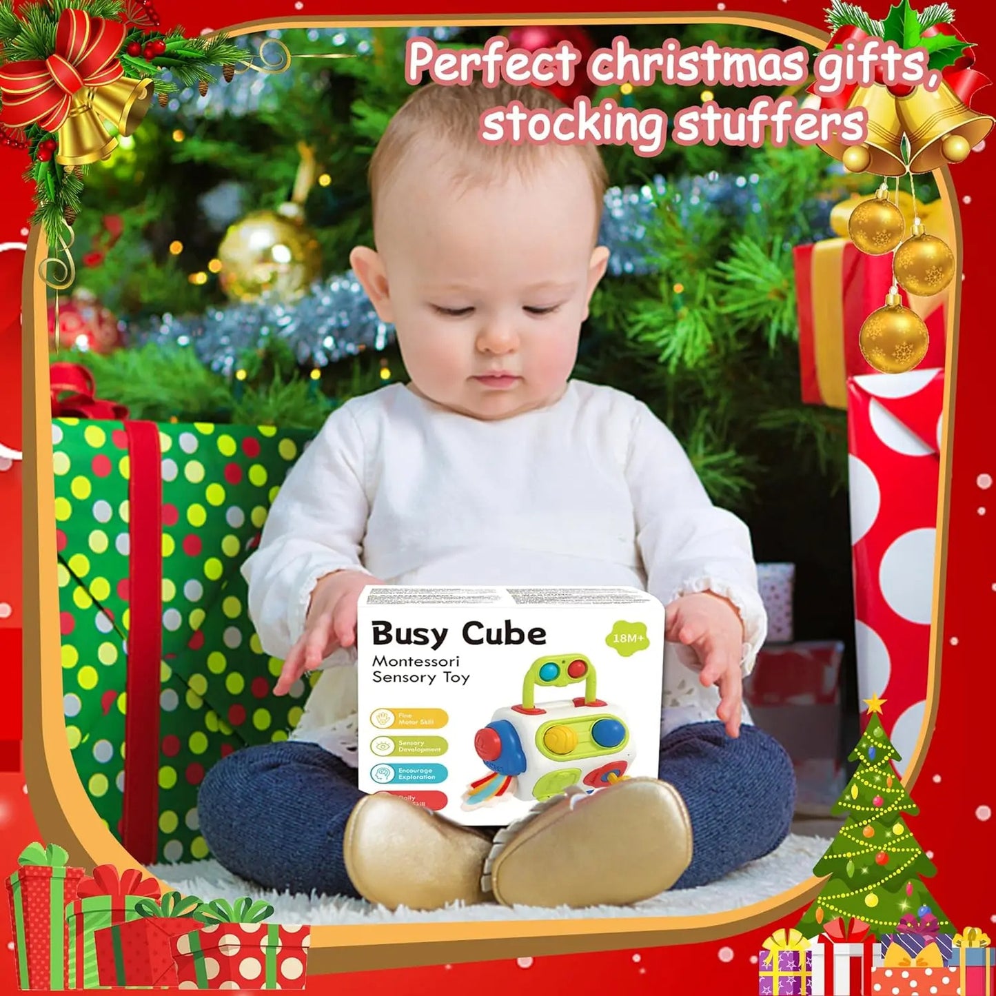 Busy Cube 9-in-1 Activity Toy for Babies & Toddlers