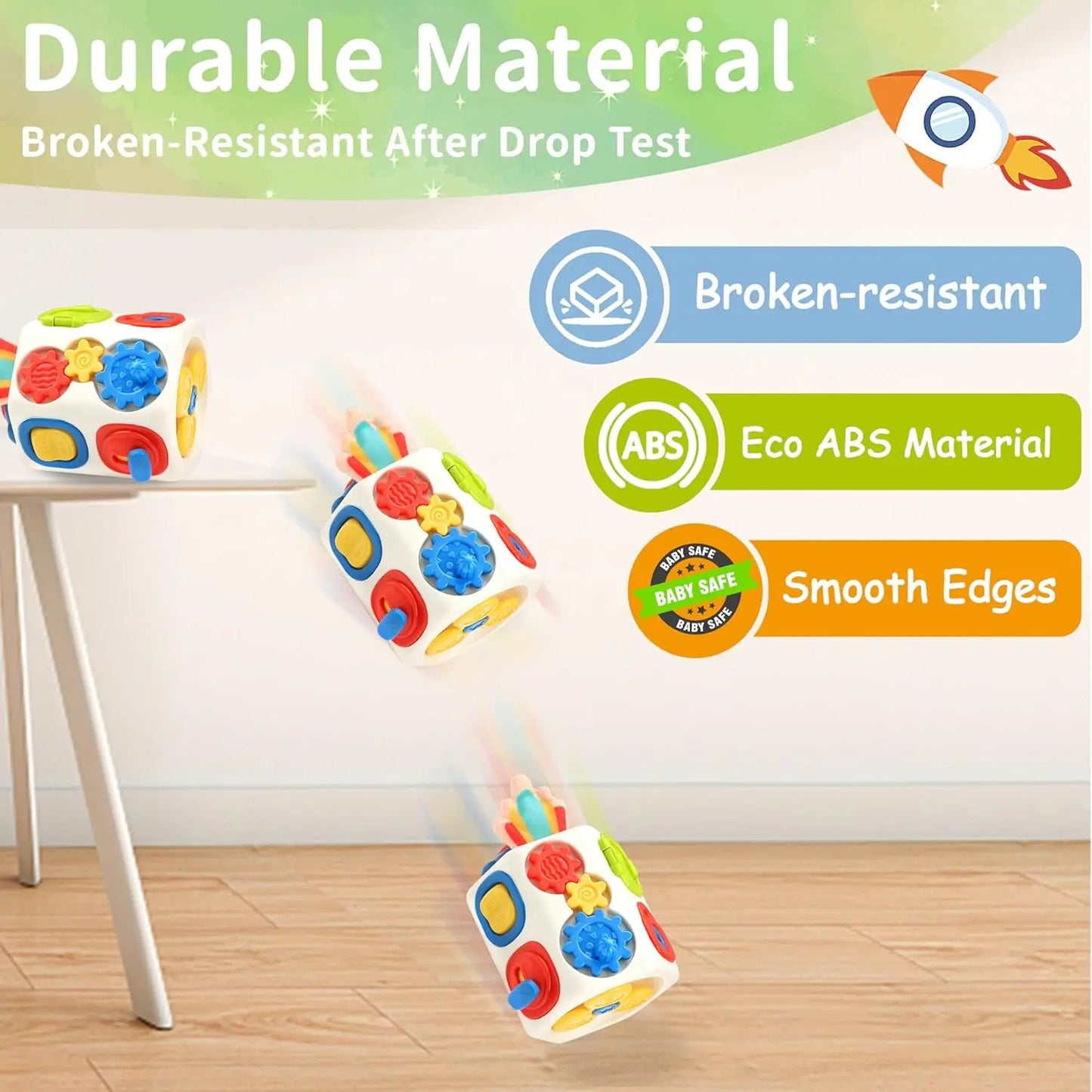 Busy Cube 9-in-1 Activity Toy for Babies & Toddlers