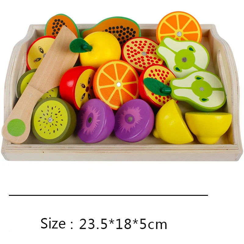 Wooden Fruits and Vegetables Set