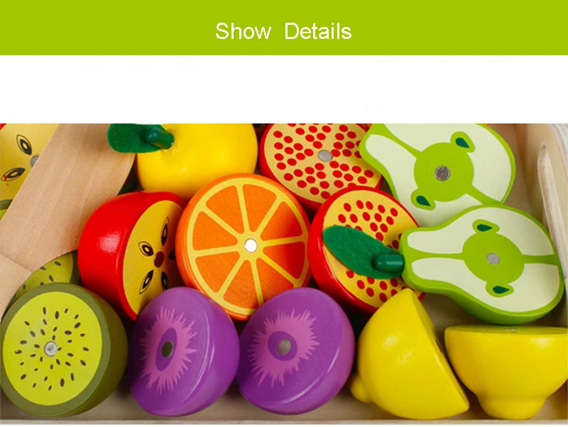 Wooden Fruits and Vegetables Set