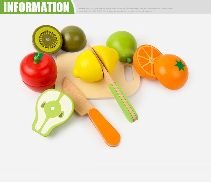 Wooden Fruits and Vegetables Set