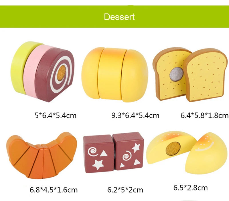 Wooden Fruits and Vegetables Set