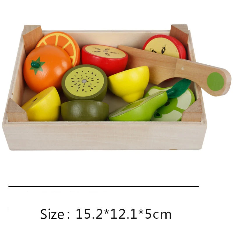 Wooden Fruits and Vegetables Set