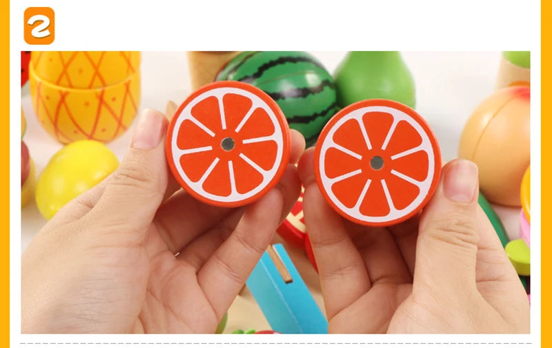 Wooden Fruits and Vegetables Set