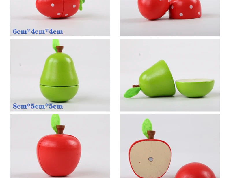 Wooden Fruits and Vegetables Set