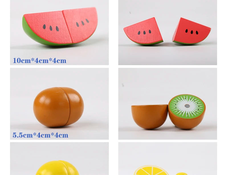 Wooden Fruits and Vegetables Set