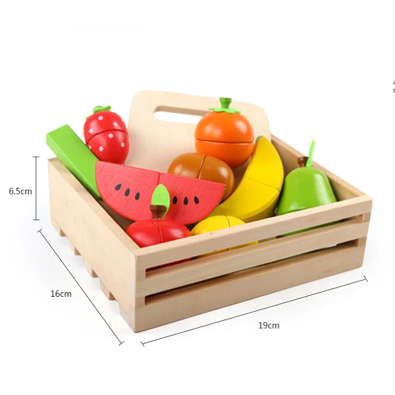 Wooden Fruits and Vegetables Set