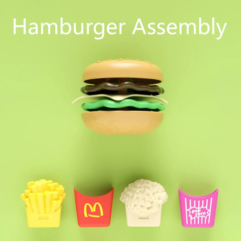 Children Hamburger Pretend Play Cooking Toys Set