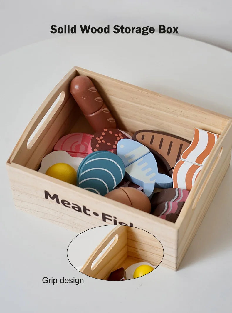 Wooden Pretend Play Kitchen Toys