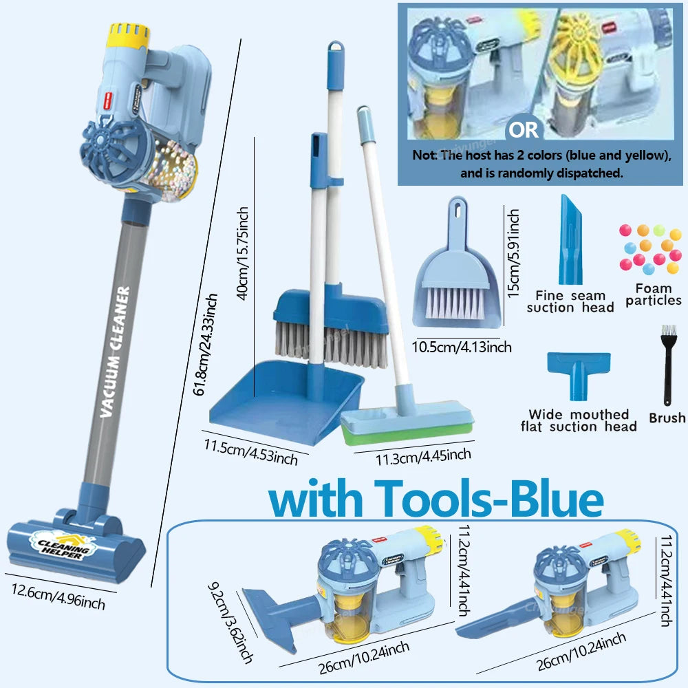 Kids Simulation Electric Vacuum Cleaner Cleaning Set