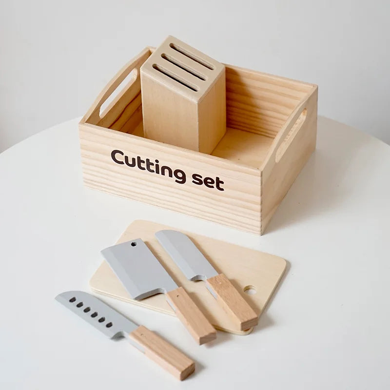 Wooden Pretend Play Kitchen Toys