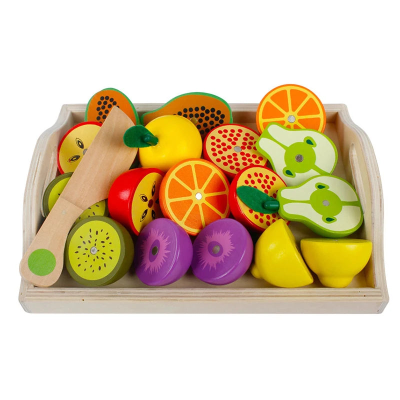 Wooden Fruits and Vegetables Set