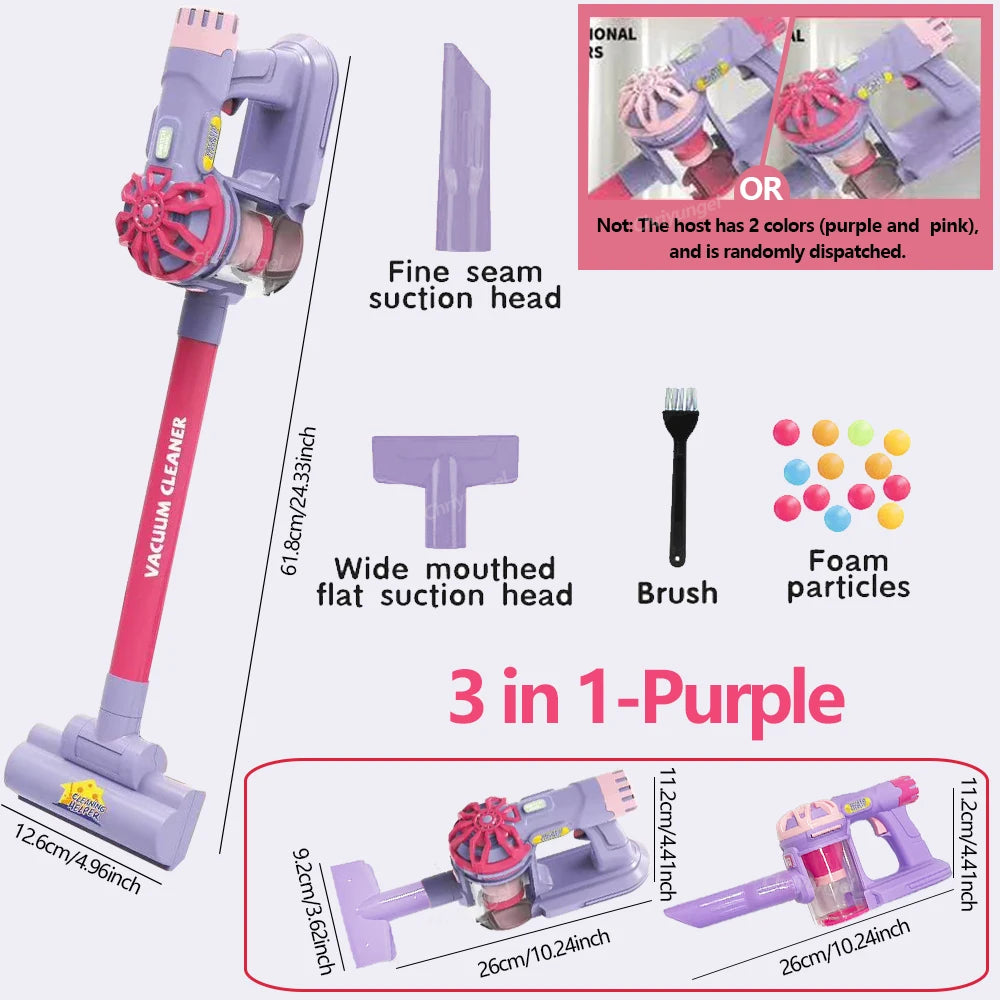 Kids Simulation Electric Vacuum Cleaner Cleaning Set