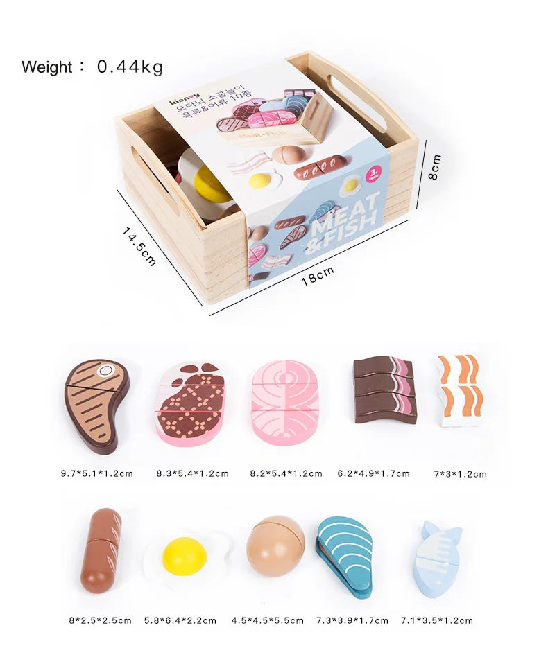 Wooden Pretend Play Kitchen Toys