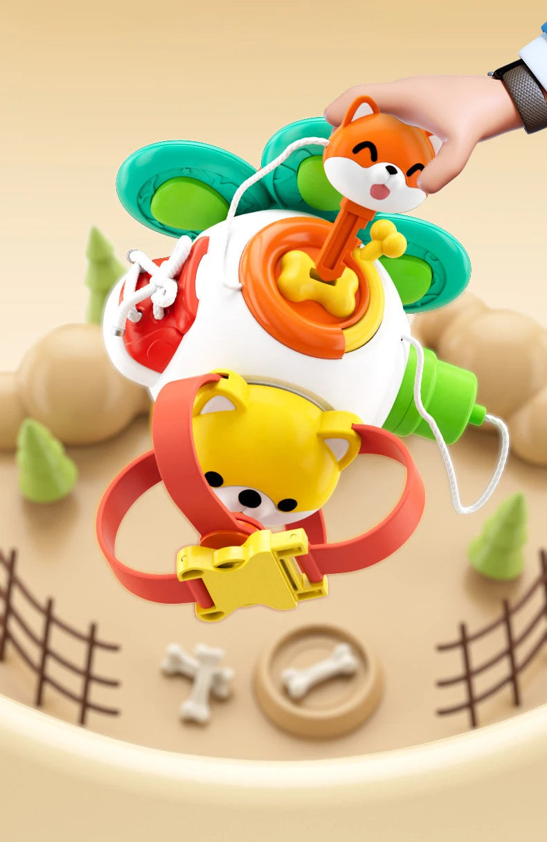 Baby Busy Board Cube Montessori Sensory Toy