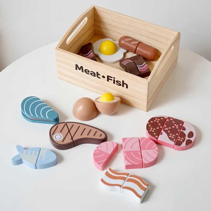 Wooden Pretend Play Kitchen Toys