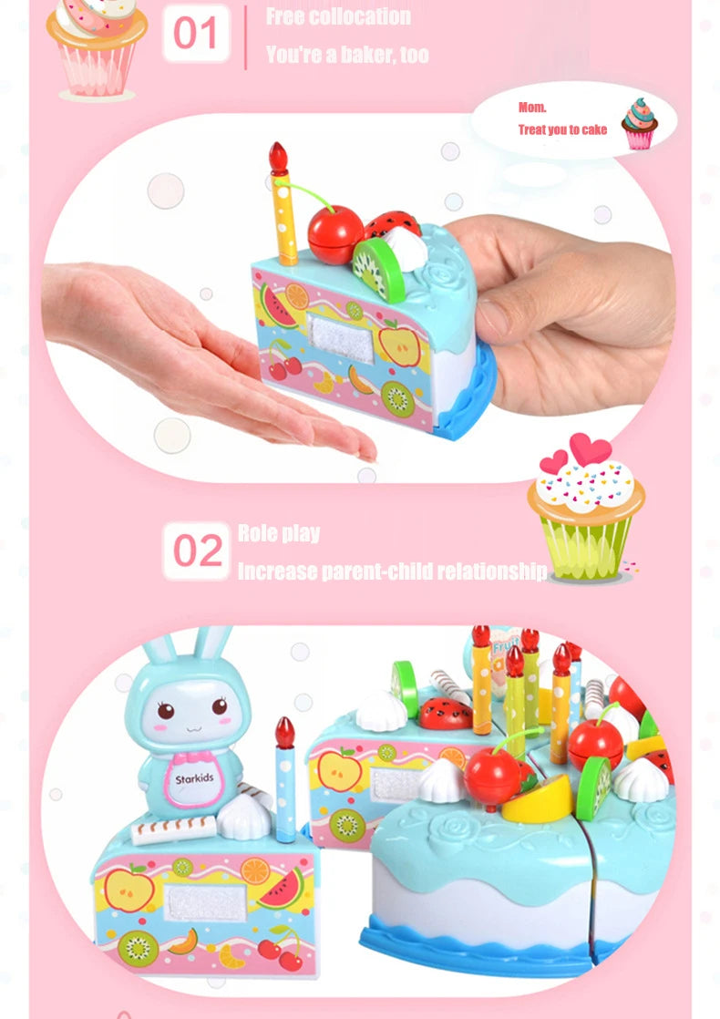 Kids Toy Simulation DIY Birthday Cake