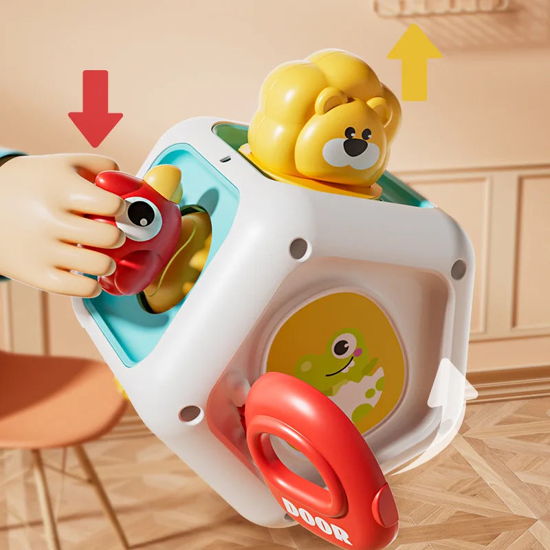 Baby Busy Board Cube Montessori Sensory Toy