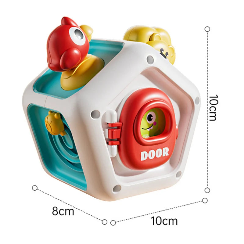 Baby Busy Board Cube Montessori Sensory Toy