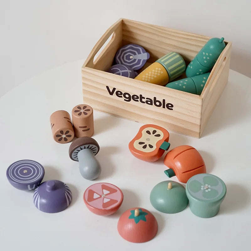 Wooden Pretend Play Kitchen Toys