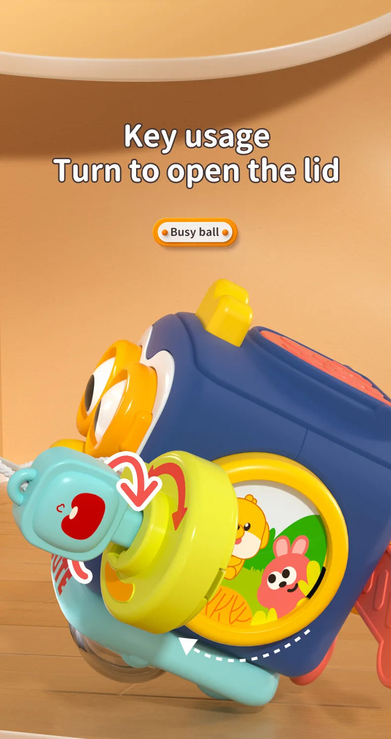 Baby Busy Board Cube Montessori Sensory Toy