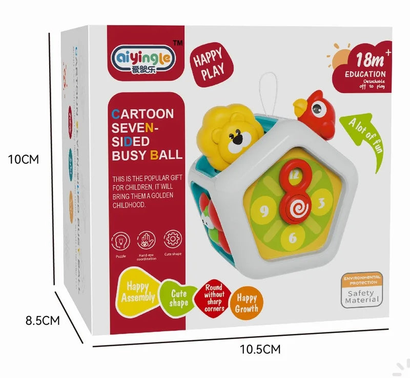 Baby Busy Board Cube Montessori Sensory Toy