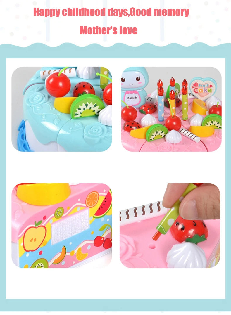 Kids Toy Simulation DIY Birthday Cake