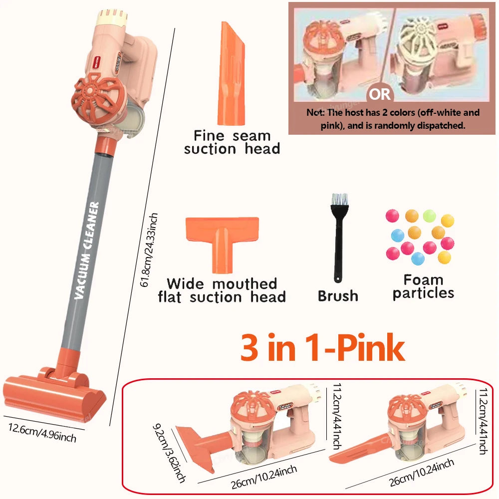 Kids Simulation Electric Vacuum Cleaner Cleaning Set