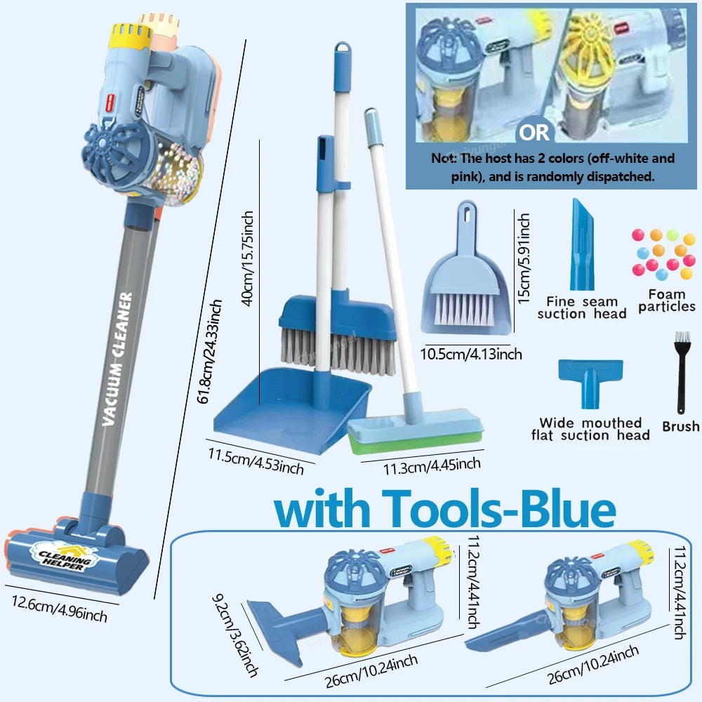 Kids Simulation Electric Vacuum Cleaner Cleaning Set