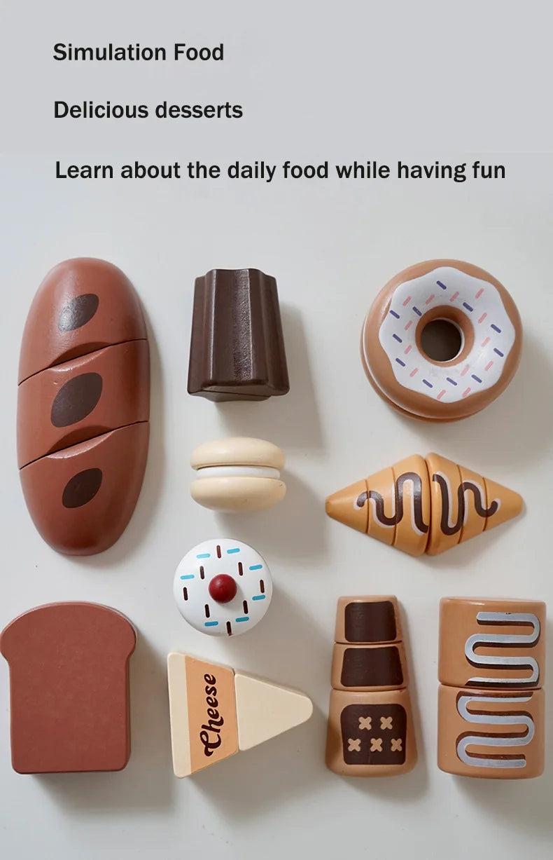 Wooden Pretend Play Kitchen Toys