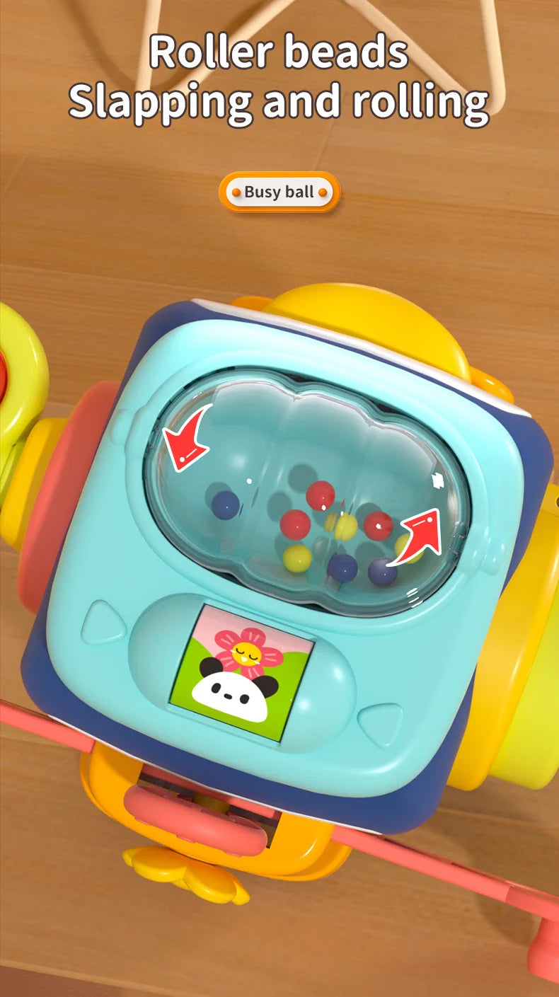 Baby Busy Board Cube Montessori Sensory Toy