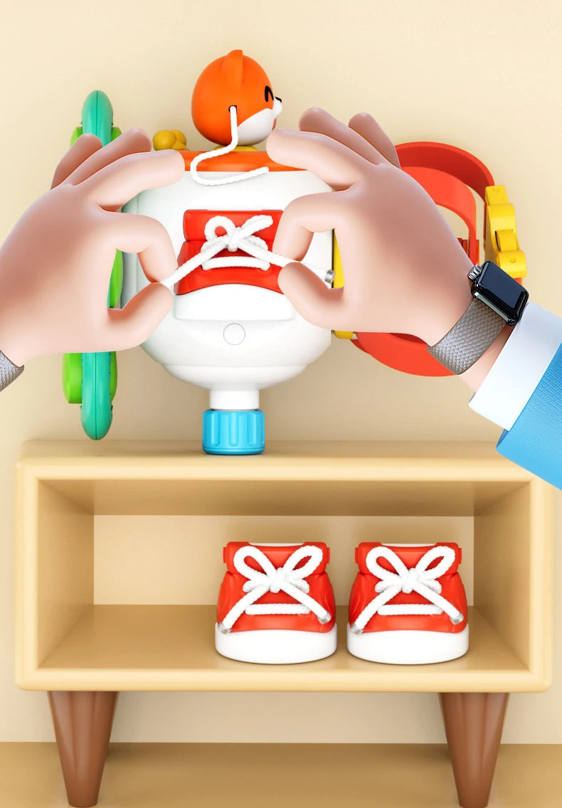 Baby Busy Board Cube Montessori Sensory Toy